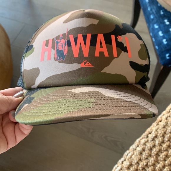Quicksilver Hawaii Camo Baseball Hat - Picture 14 of 14